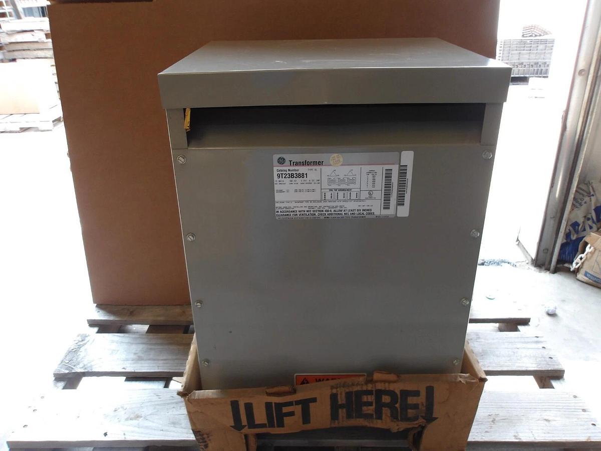 Used GE 9T23B3881 TRANSFORMER 15 KVA, #9101115G NEW