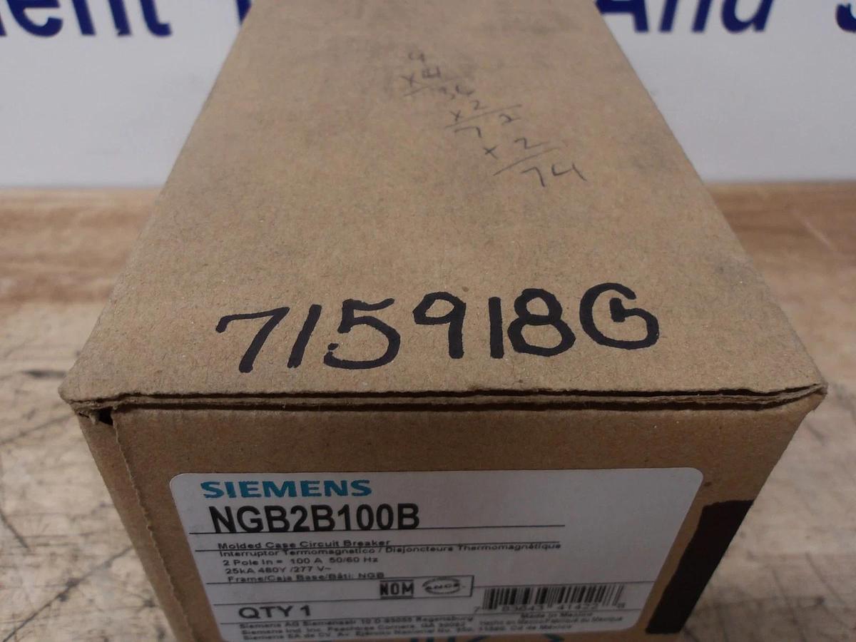 SIEMENS 100 AMP BREAKER 240-480 V, #715918G NIB