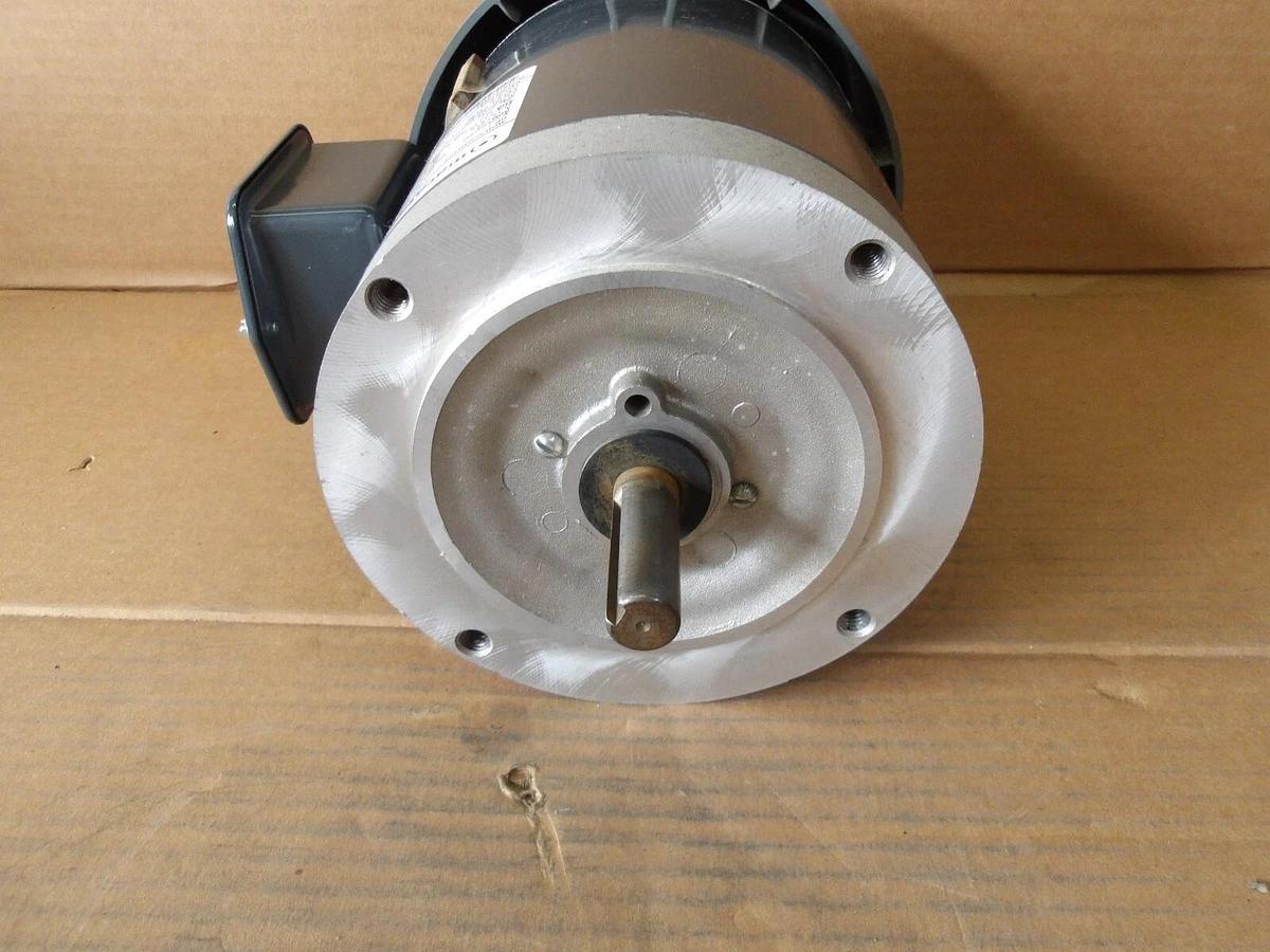 Used MARATHON 1 HP AC MOTOR, FR 56C, 1725 RPM, 208-230/460 V, #114900G NEW