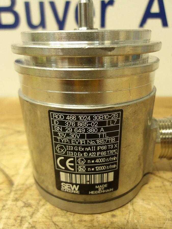 Used HEIDENHAIN EV1R/ROD466102430B10-2B ENCODER, #3171034G NEW