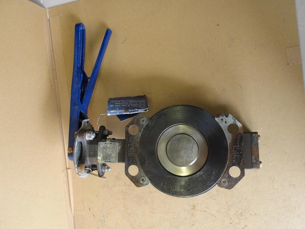 Used KEYSTONE 4" STEEL BUTTERFLY VALVE, #617947G NEW