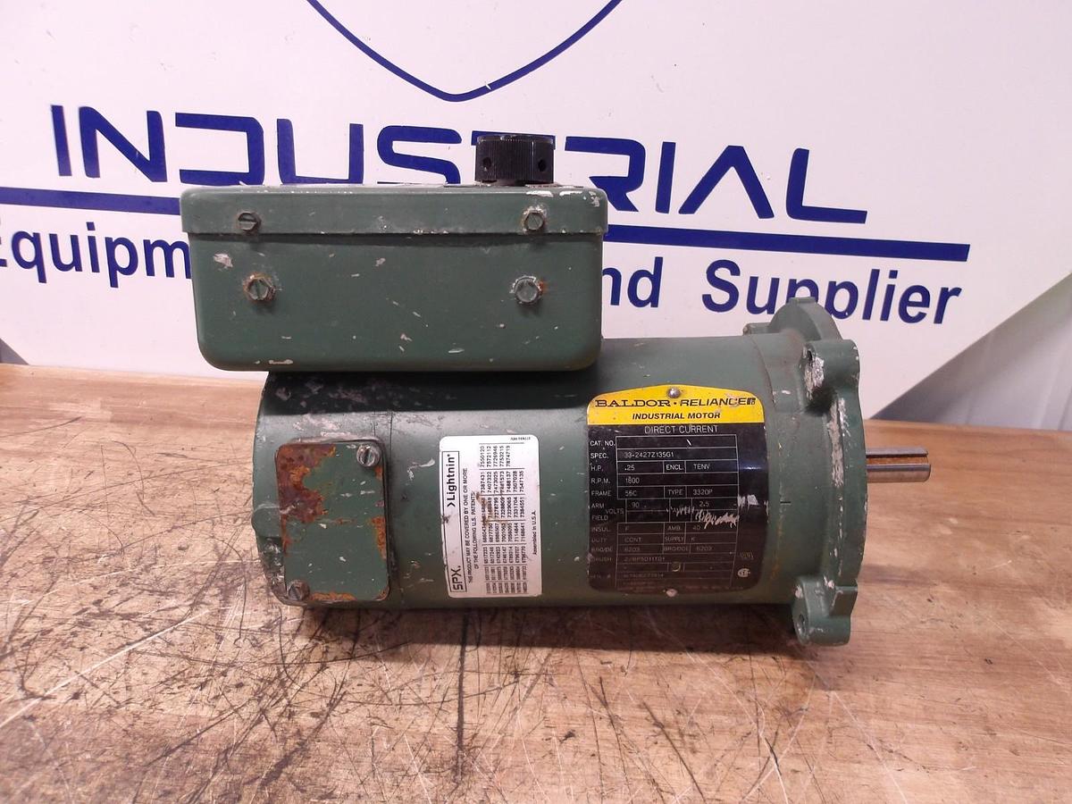Used LIGHTNIN 0.25 HP SPX VARIABLE SPEED MOTOR & CONTROLLER 1800 RPM, #21