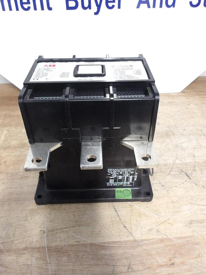 Used ABB EH260 MOTOR CONTACTOR, 300 AMP, 600 V, #521904G NEW