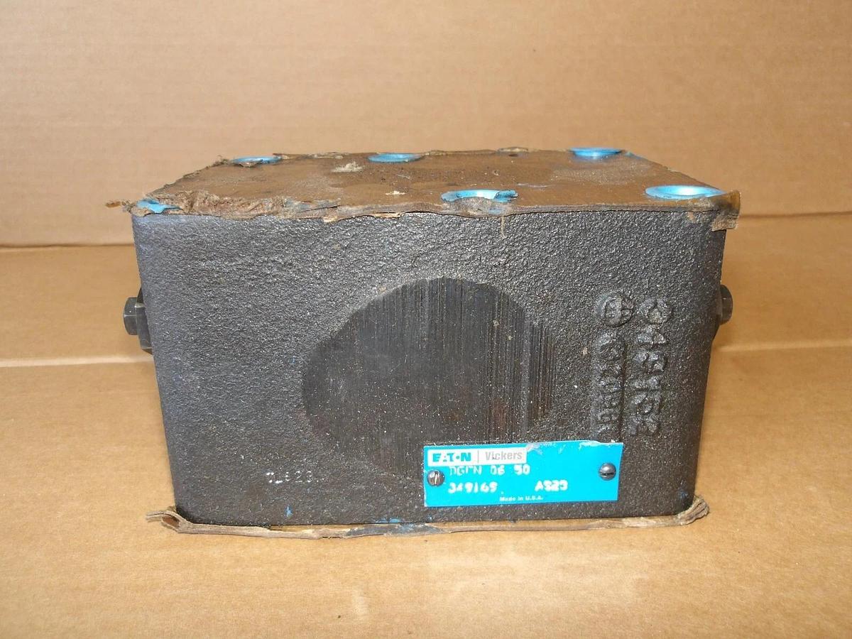 Used EATON VICKERS DGFN-06-50 HYDRAULIC BLOCK, #104951G NEW