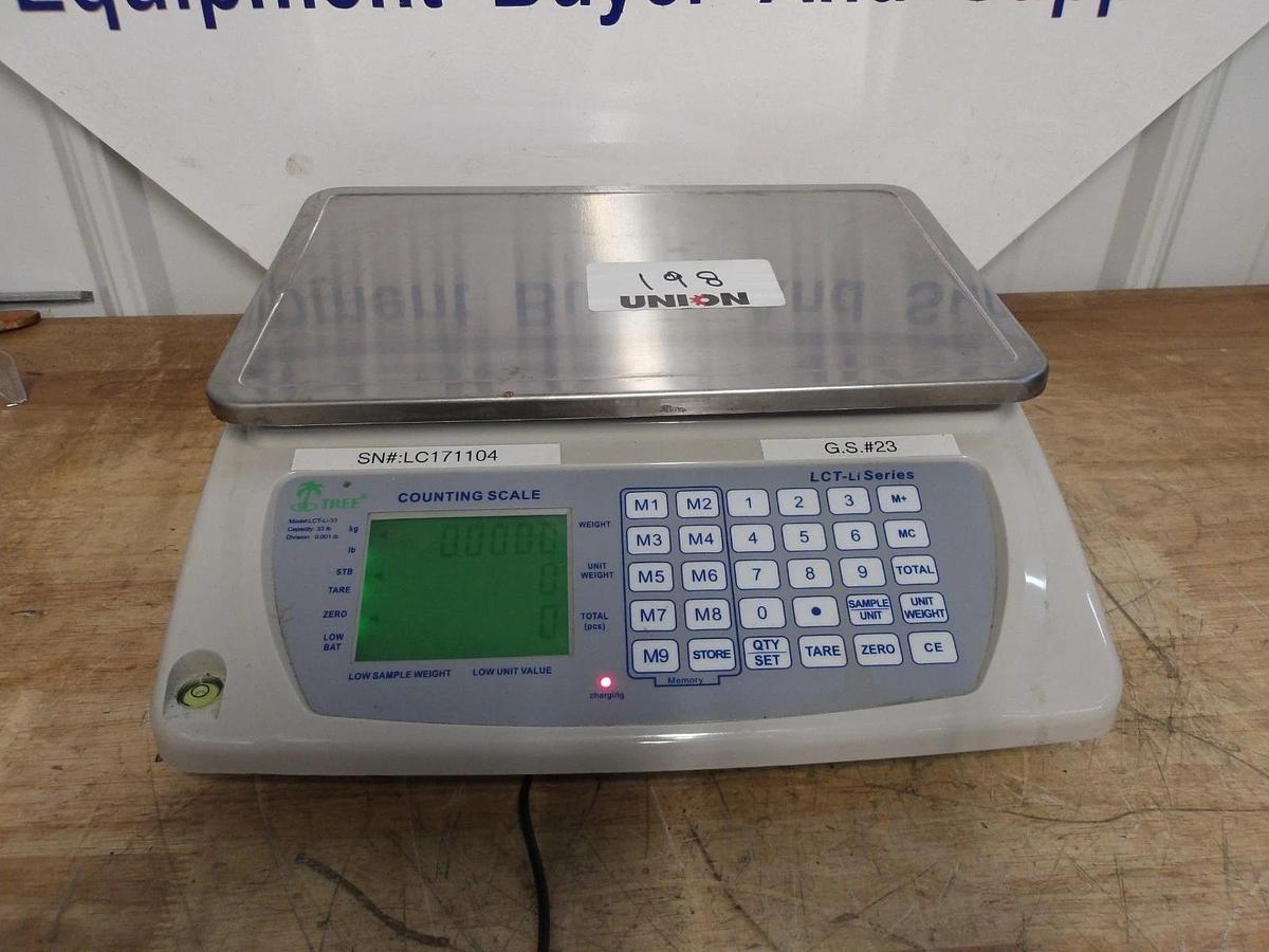 Used TREE COUNTING SCALE MCT-Li PLUS SERIES, 0-33 LBS, #8121053G USED