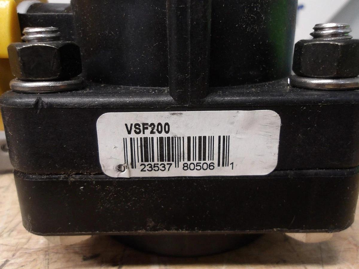 Used TERREMAX 2" PLASTIC BALL VALVE VSF200 W/ COUPLING, #316 NEW