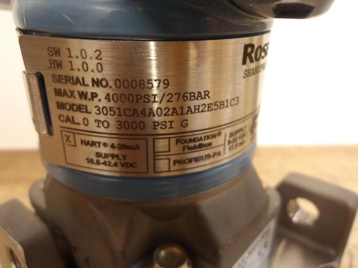 ROSEMOUNT 3051 PRESSURE TRANSMITTER, #8291155G NIB