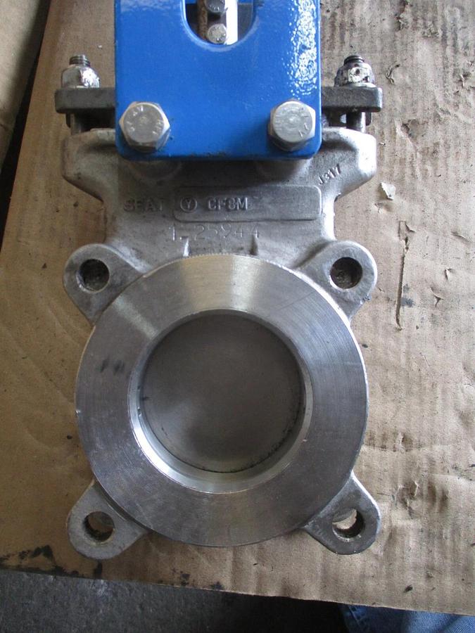 Used ORBINOX 3" STAINLESS KNIFE GATE VALVE 20-3636RI, #731105J USED