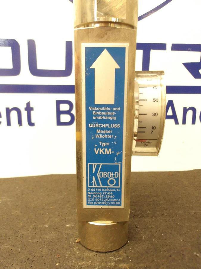 Used KOBOLD 1" FLOW TUBE & SWITCH VKM3111R0R250B, #3261006G NEW