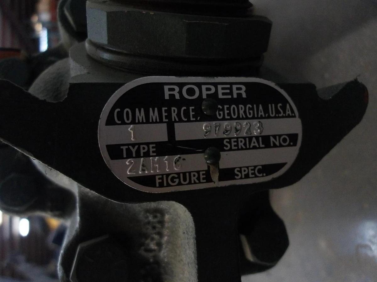 Used ROPER 1-1/2" PUMP W/ 5 HP MOTOR, #1112235GJW NEW