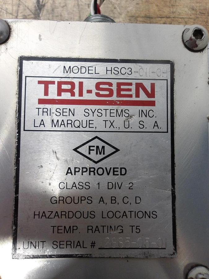 Used TRI-SEN HSC3-011-0H SERVO VALVE, #820814G USED