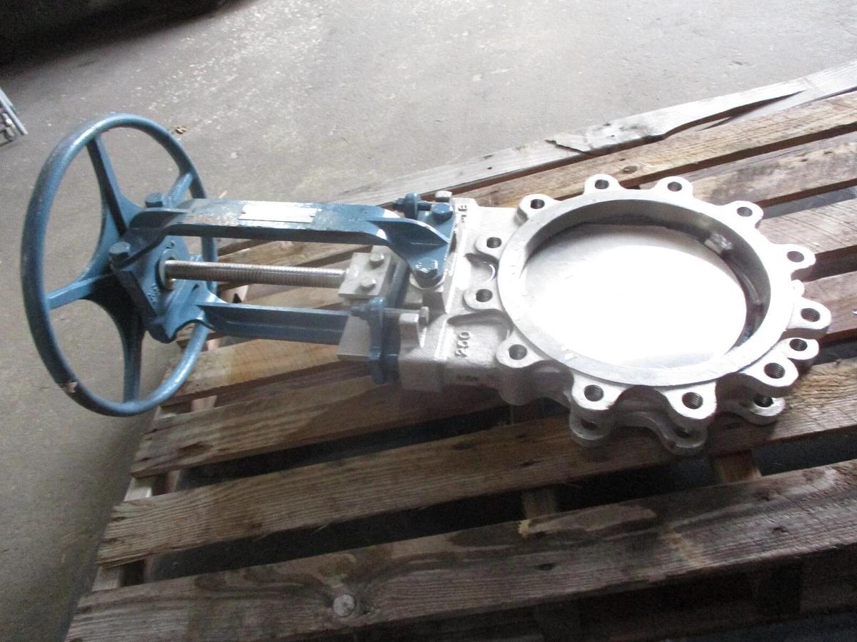 Used SARTELL 10" STAINLESS KNIFE GATE VALVE, #931150J NEW