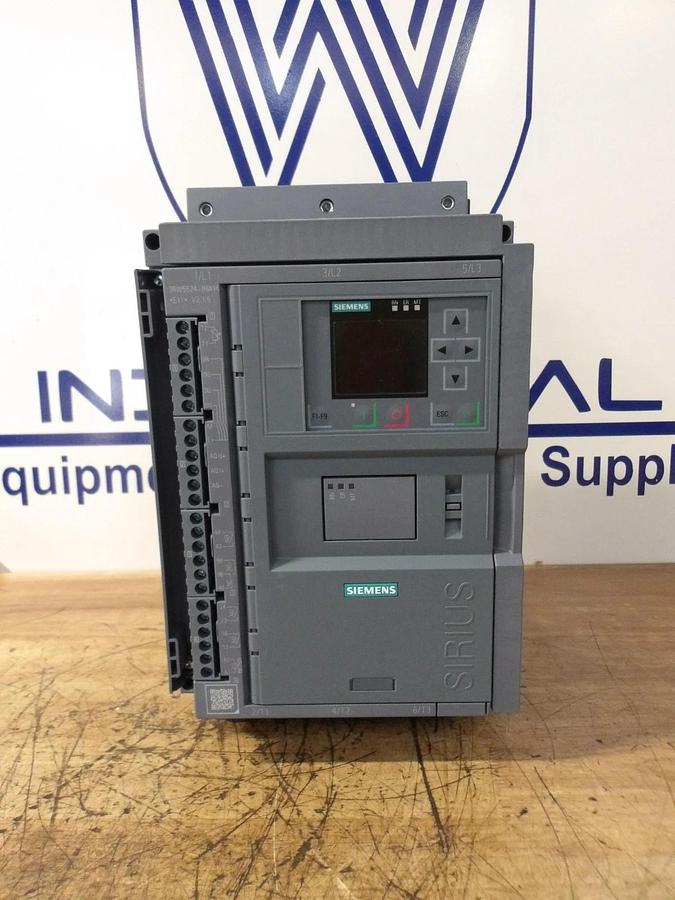 Used SIEMENS SIRIUS 3RW55 SOFT START, 10-30 HP, #1126300G NEW