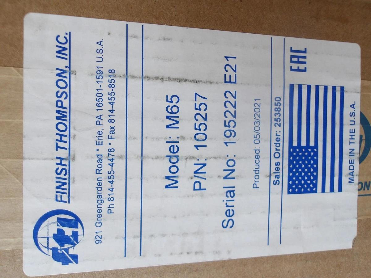 FINISH THOMPSON 3/4 HP AIR MOTOR, #820900G NIB
