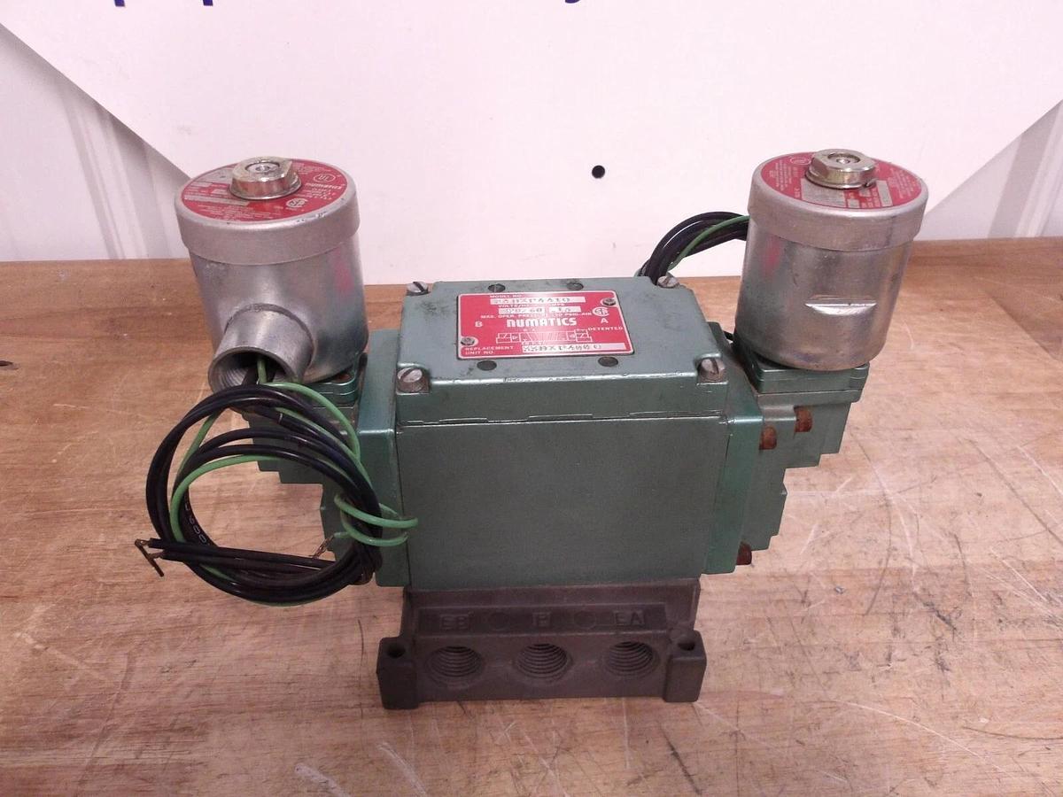 Used NUMATICS 34DXP4410 AIR SOLENOID VALVE, 120 V, #62908G NEW