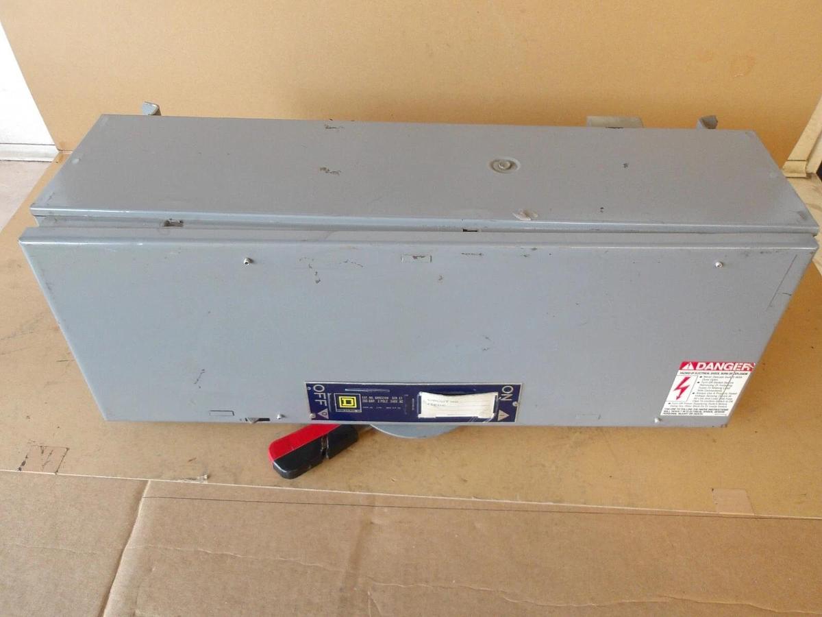Used SQUARE D QMB324W FUSEABLE SWITCH 200 AMP, #6201022G USED