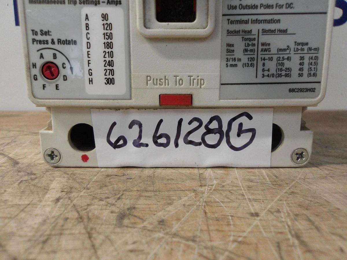 Used ALLEN BRADLEY 30 AMP CIRCUIT BREAKER 600VAC/250VDC, #626128G USED