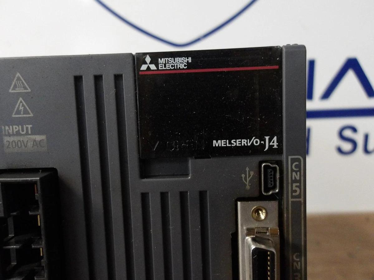 Used MITSUBISHI MELSERVO MR-J4-200B-RJ020 CONTROLLER, #12171058G USED