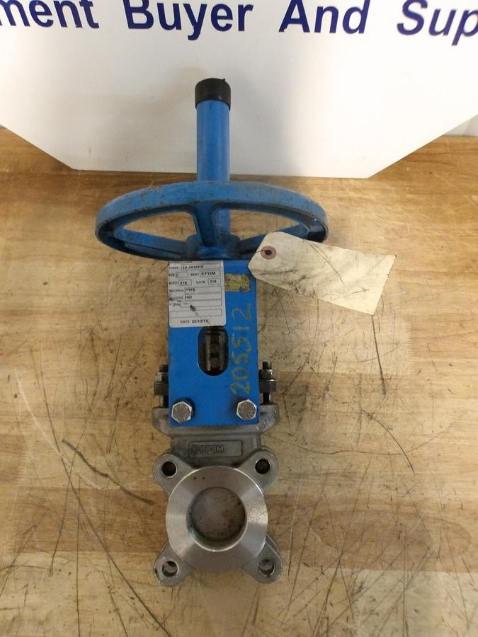 Used ACT 2" S/S KNIFE GATE VALVE 20-3636RE, #922215G USED