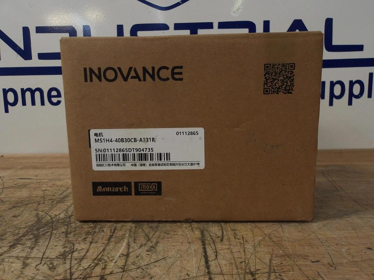INOVANCE MS1H4-40B30CB AC SERVO MOTOR A331R, 3000 RPM, 220 V, #33953G NIB