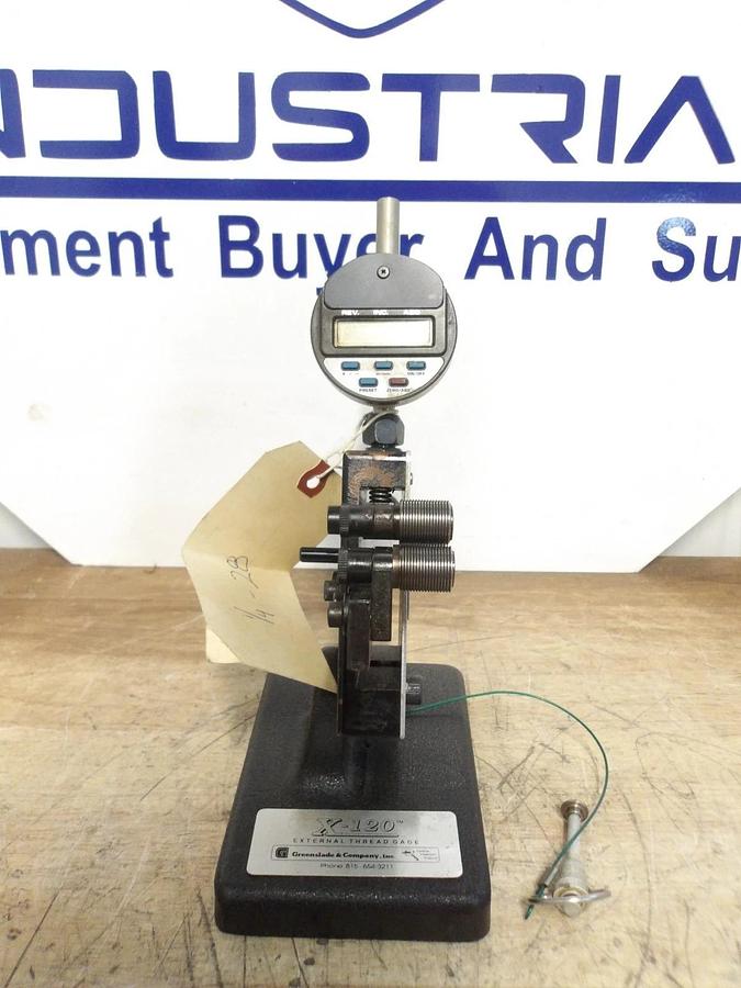 Used GREENSLADE X-120 EXTERNAL THREAD GAGE, #813259G USED