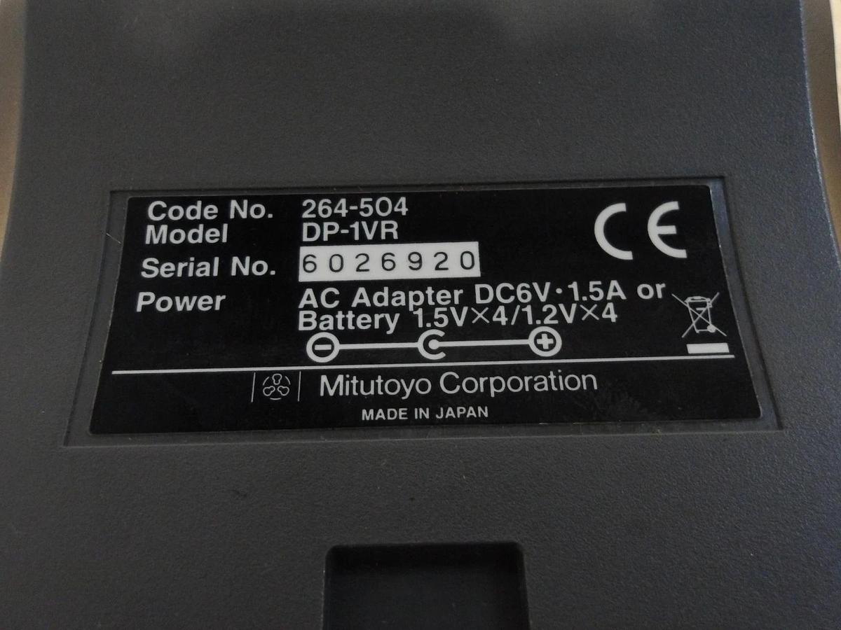 Used MITUTOYO DP-1VR DIGIMATIC MINI-PROCESSOR, #916314G USED