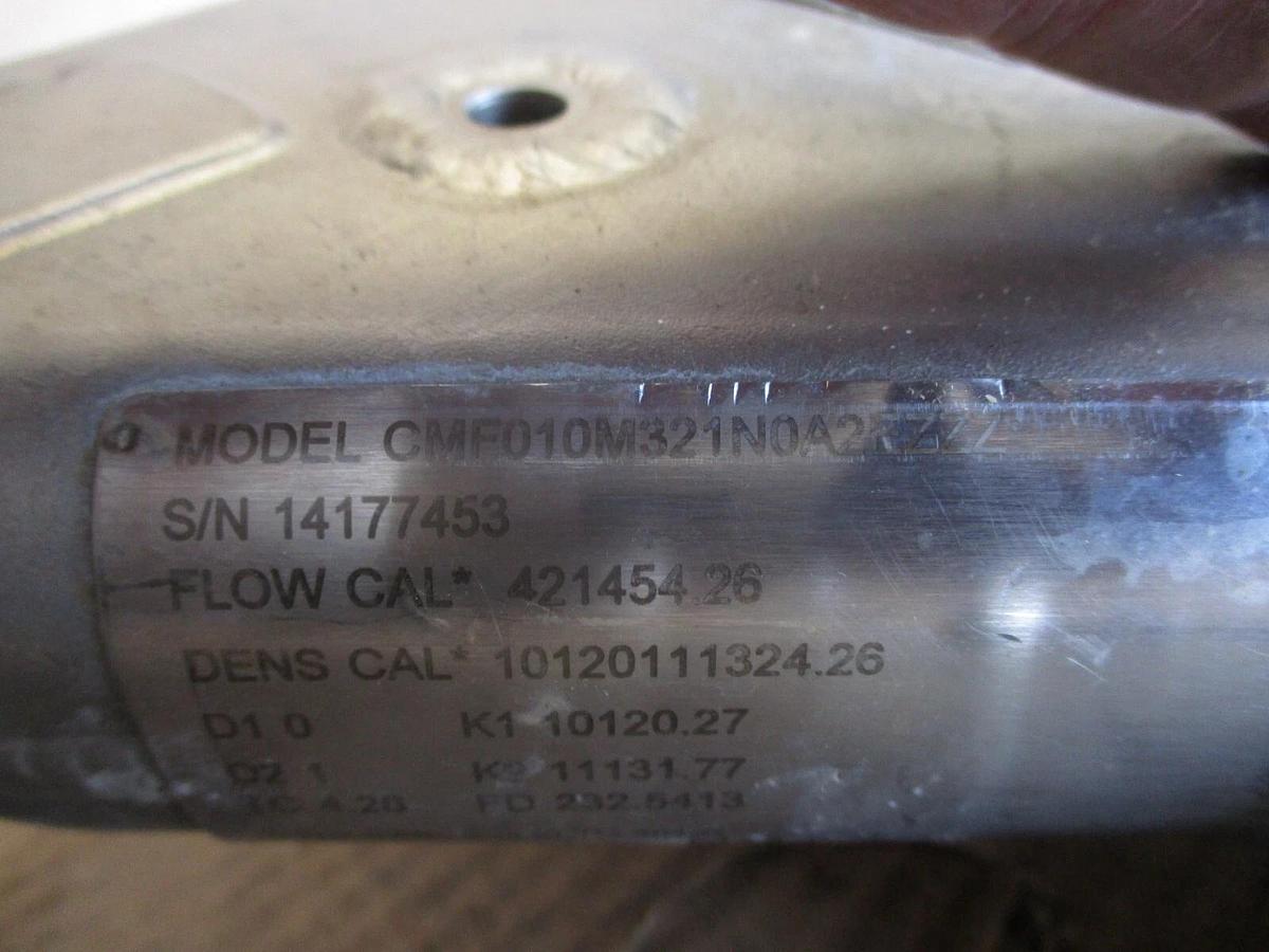 Used MICROMOTION CMF010M MASS FLOW SENSOR, #828136J PARTS ONLY