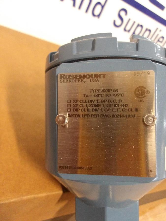 ROSEMOUNT 214C SENSOR TRANSMITTER, #318951G NIB