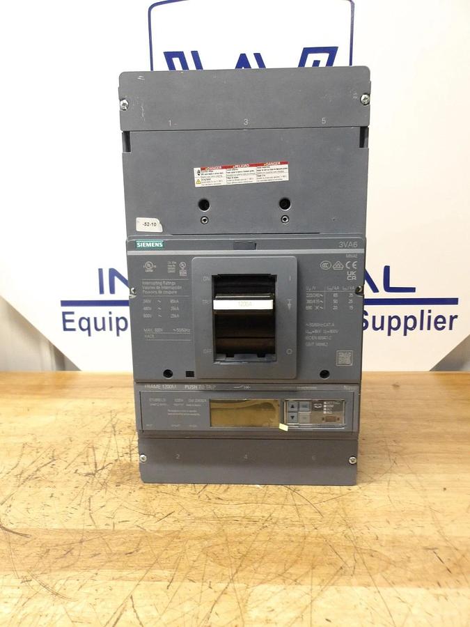 Used SIEMENS 1200 AMP BREAKER 3VA6712-6KP31-0AA0, #1126830G NEW
