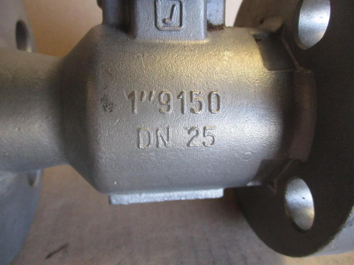 Used JAMESBURY 1" STAINLESS BALL VALVE, #671035J NEW