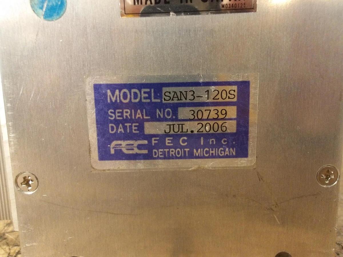 Used FEC SAN3-120S SERVO DRIVE CONTROLLER, #171056G USED