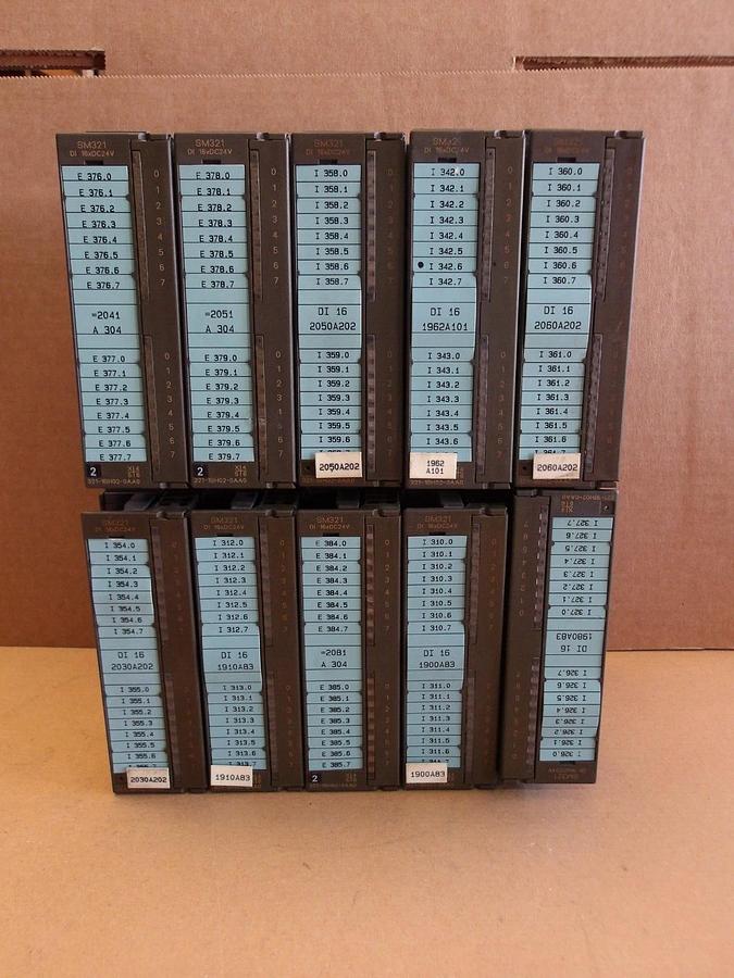 Used SIEMENS SIMATIC S7 INPUT MODULES (LOT OF 10), #4241106G USED