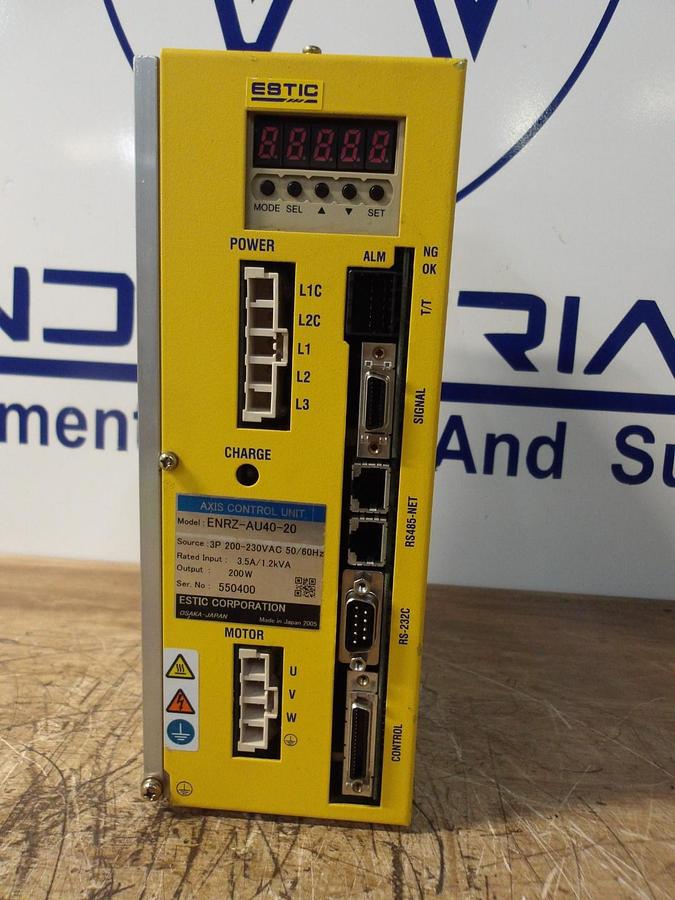 Used ESTIC AXIS ENRZ-AU40-20 CONTROL UNIT, #1218202G USED