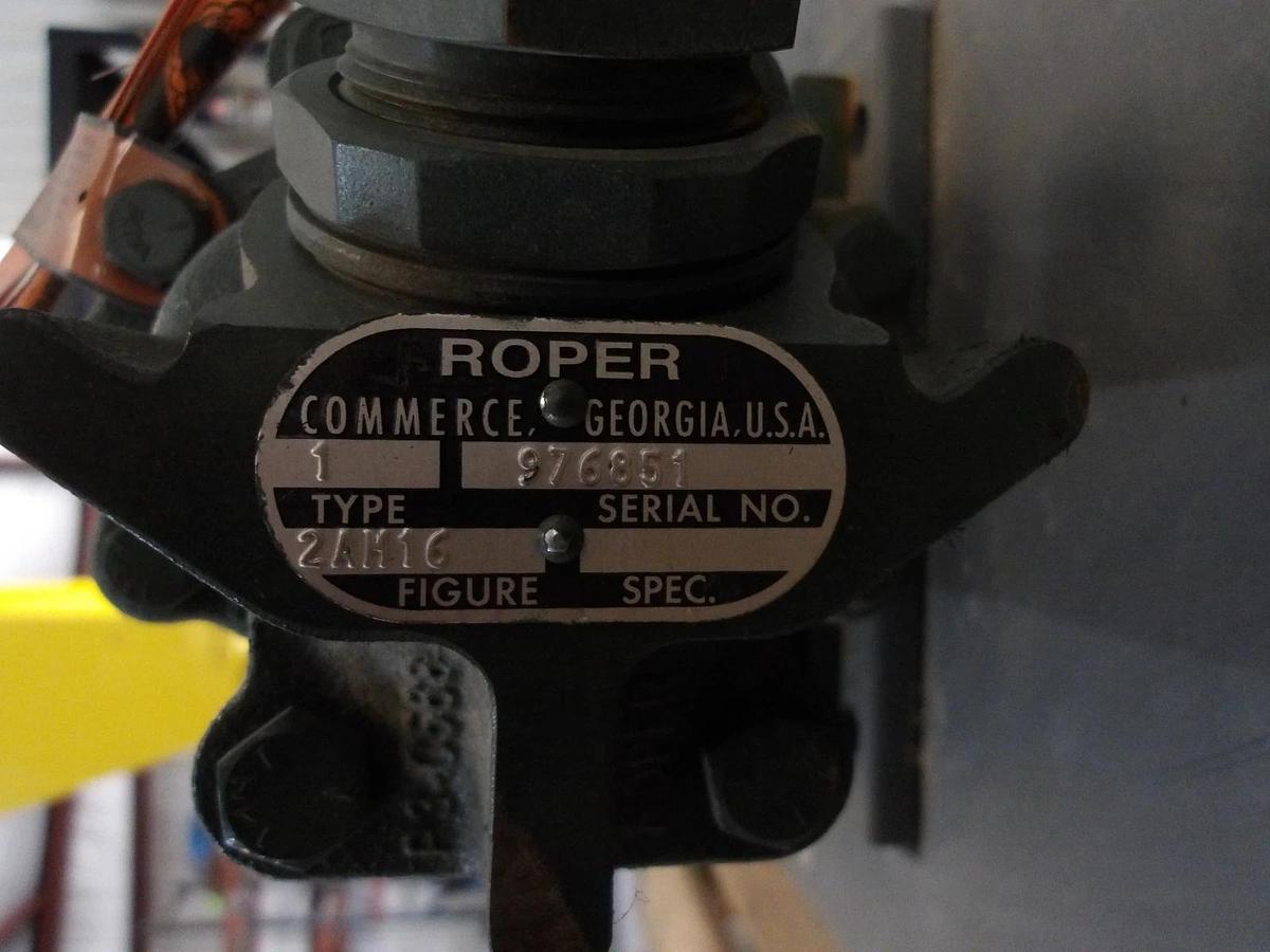 Used ROPER 1-1/2" PUMP W/ 5 HP MOTOR, #11111030GJW NEW