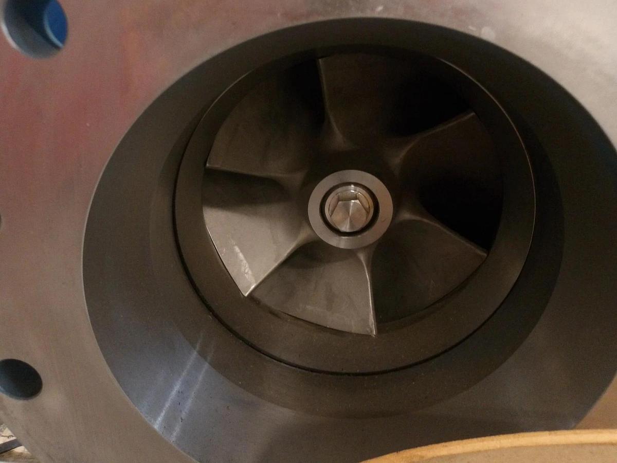 Used GOULDS (SUMMIT)3175M 8X10-14 STAINLESS PUMP W/ 50 HP MOTOR ON BASE, #420211G NEW