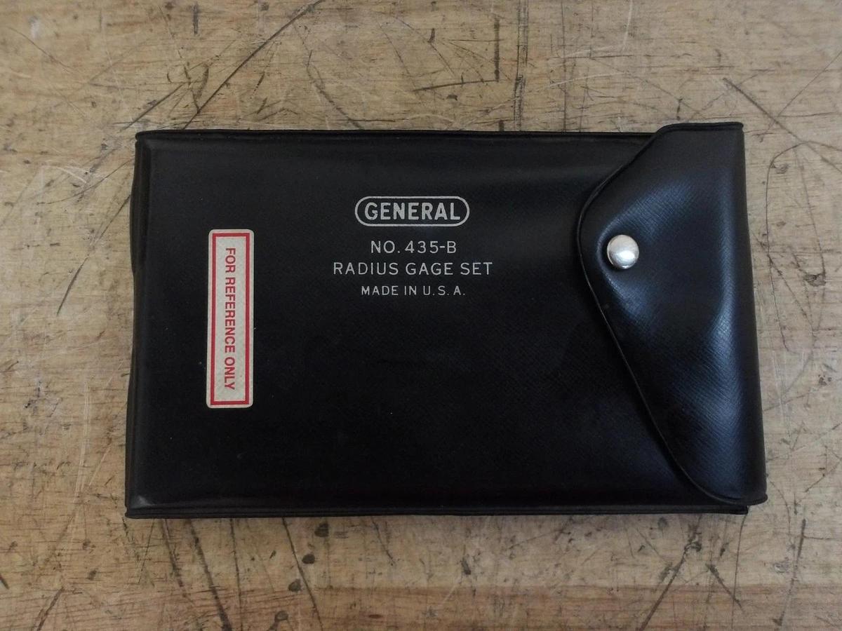 Used GENERAL NO-435-B RADIUS GAGE SET, #813241G USED