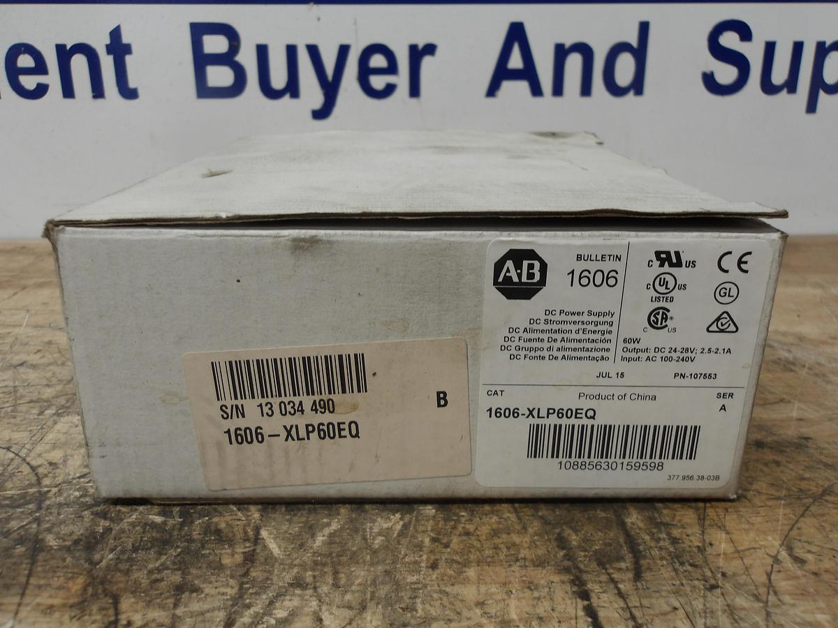 Used ALLEN BRADLEY 1606-XLP60EQ DC POWER SUPPLY