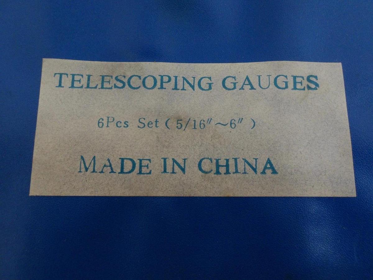 Used TELESCOPING GAUGE 5/16" - 6" (6PC SET) #813156G USED