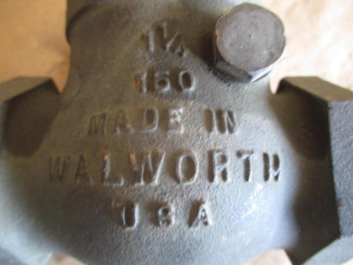 Used WALWORTH 1-1/4" BRONZE CHECK VALVE, #917342J NEW