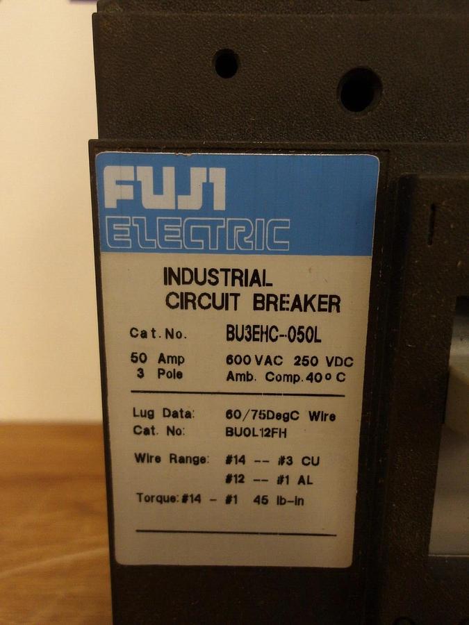 FUJI 50 AMP BREAKER 600 VAC - 250 VDC, #2251140G NIB