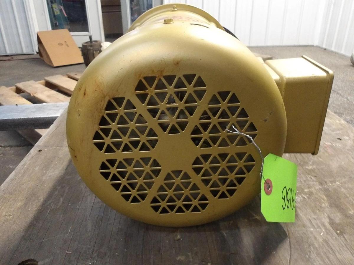 Used BALDOR RELIANCE 5 HP MOTOR, FR 184TC, 3450 RPM, 230/460 V, #725913G USED