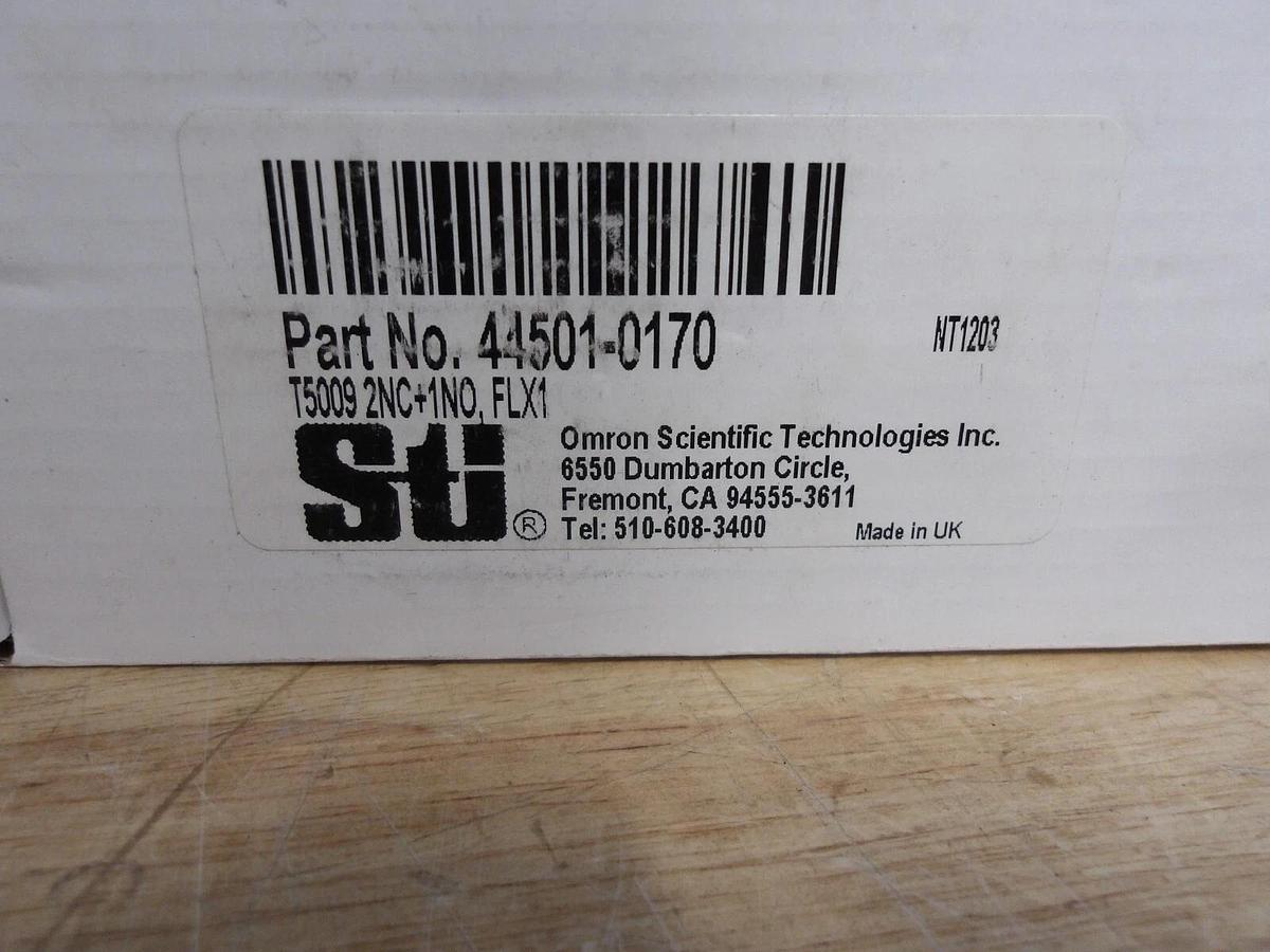 OMRON 44501-0170 SAFETY SWITCH T5009, #3181107G NIB