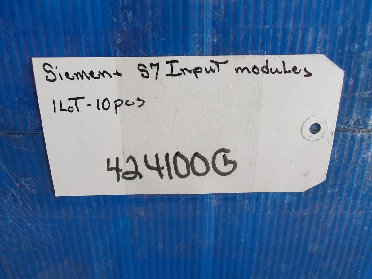 Used SIEMENS SIMATIC S7 INPUT MODELS(LOT OF 10), #424100G USED
