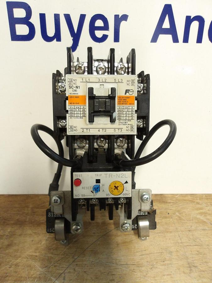 Used FUJI SC-N1-/SC25BAA MOTOR STARTER 240-550 V, 32 A, #520254G NEW