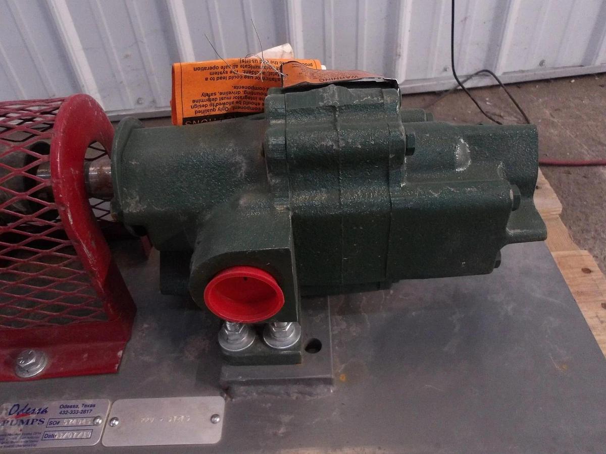 Used ROPER 1-1/2" PUMP W/ 5 HP MOTOR, #11111140GJW NEW