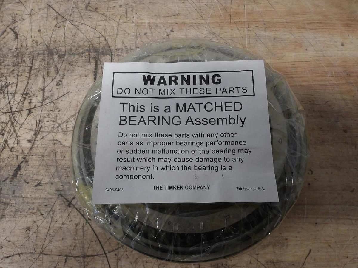 Used TIMKEN 42375 CUP & CONE ROLLER BEARING, #58933G NIB