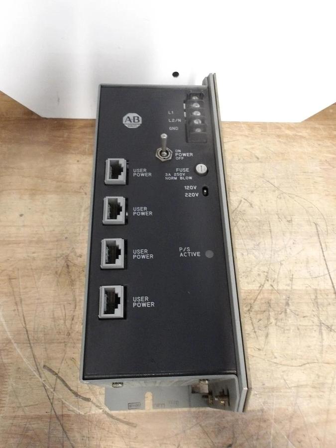 Used ALLEN BRADLEY 1771-PS7-C POWER SUPPLY, 120-220 V, #919242G USED