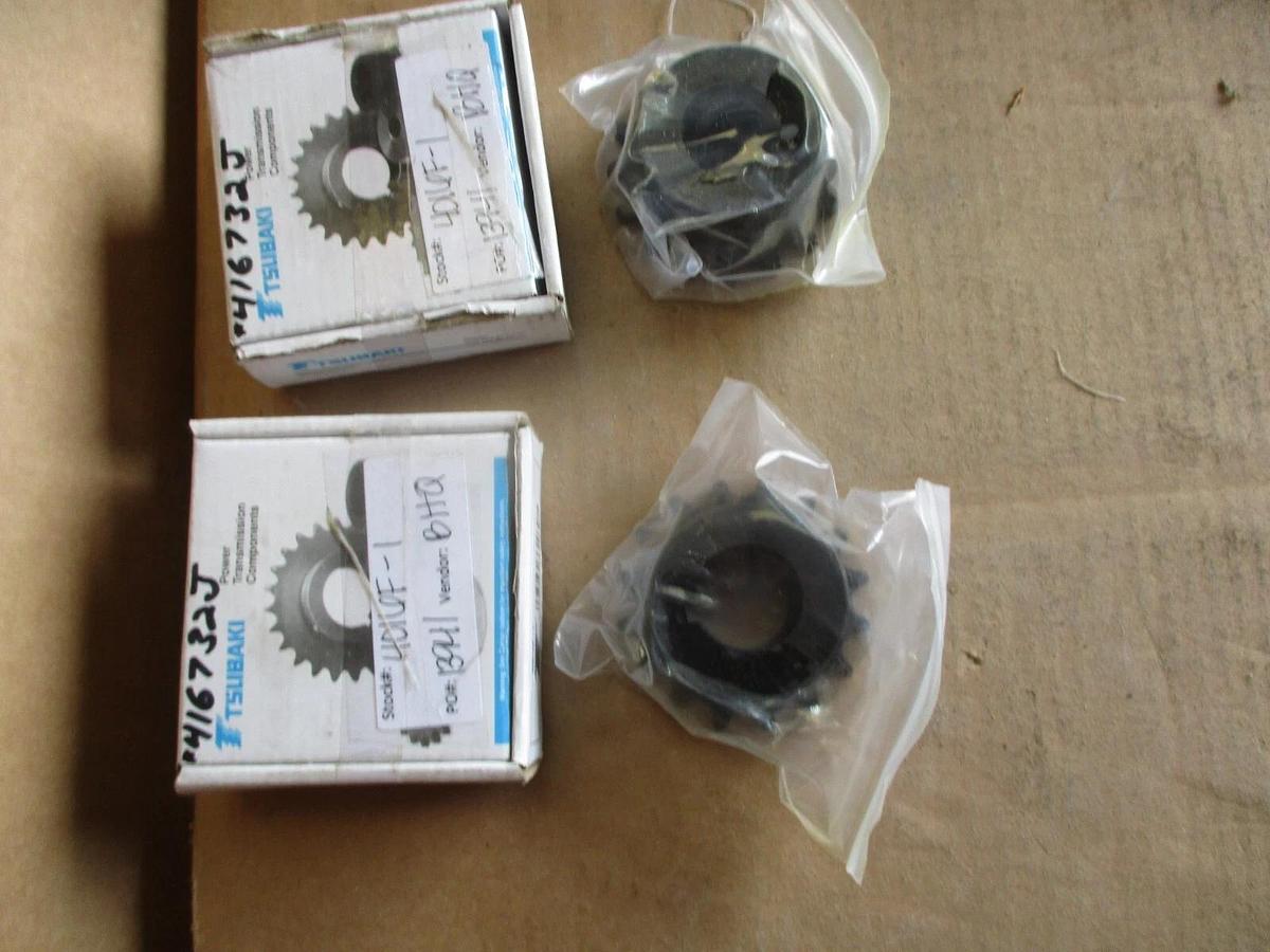 TSUBAKI H4016F-1 ROLLER CHAIN SPROCKET (LOT OF 2), #416732J NIB
