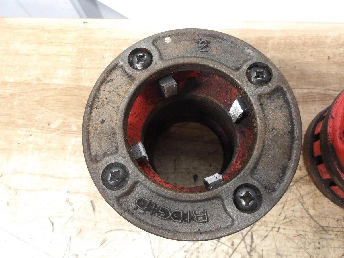 Used RIDGID PIPE DIES 2"-1-1/4"-1"-3/4"-1/2" (ASSORTED LOT OF 5) #310936G USED