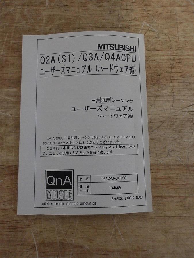 MITSUBISHI Q3ACPU MELSEC CPU MODULE, #310235G NIB